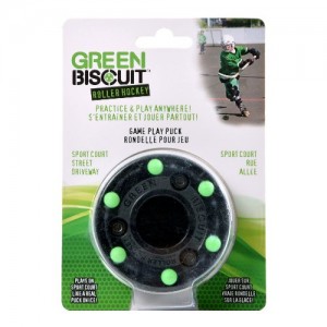 GREEN BISCUIT Roller Hockey Puck- Blister Pack