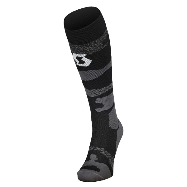 SCOTT MEN SOCKS MID LONG CAMO DARK GREY/WHITE